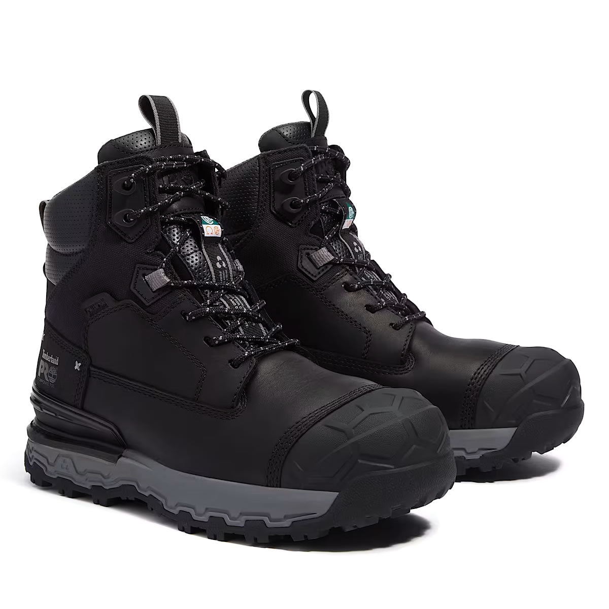 Timberland PRO Men's 6" Boondock Ultralight Waterproof Comp-Toe Boots, TB0A63GKEDX, Black/Grey, , Timberland PRO Men's 6" Boondock Ultralight Waterproof Comp-Toe Boots, TB0A63GKEDX, Black/Grey, ,