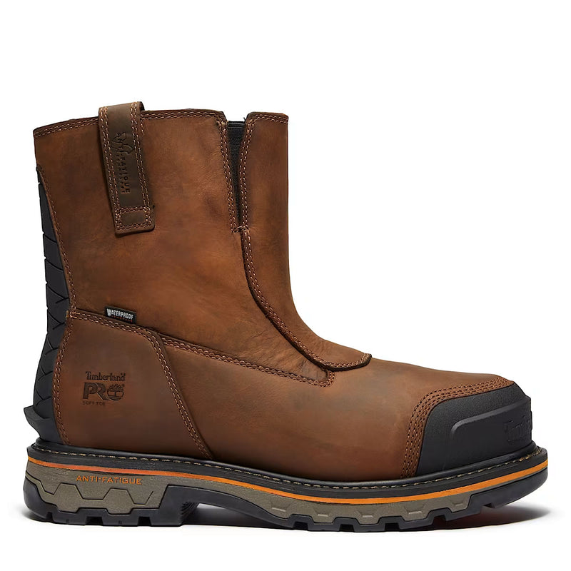 Timberland PRO Men's True Grit Chelsea Soft-Toe Waterproof Boots, TB0A64BFEM4, Brown, view 1 of 7