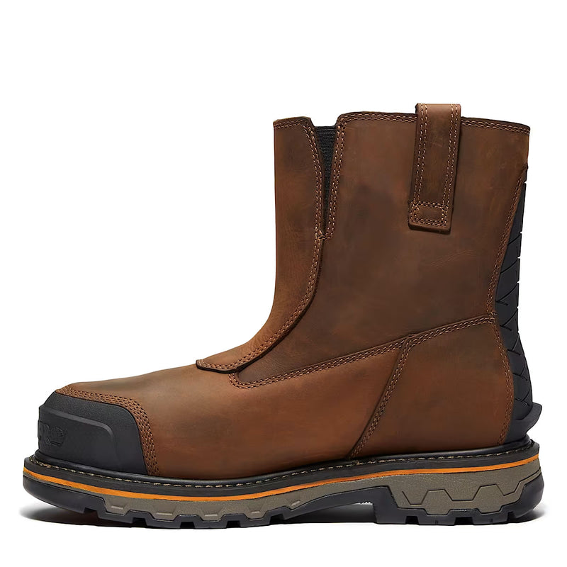 Timberland PRO Men's True Grit Chelsea Soft-Toe Waterproof Boots, TB0A64BFEM4, Brown, view 3 of 7
