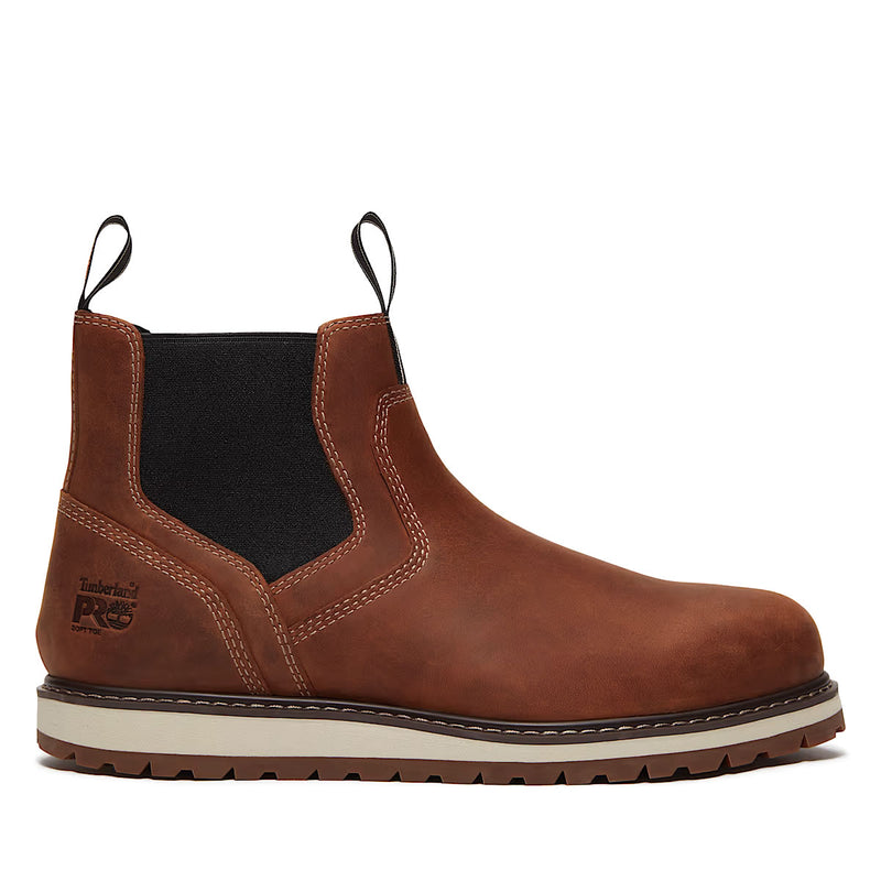 Timberland PRO Irvine Chelsea Soft Toe Boots, Brown, Medium, view 1 of 7