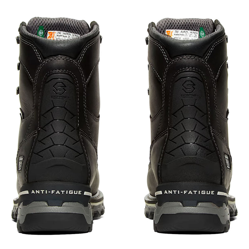 Timberland PRO Women's 8" Boondock Comp-Toe Waterproof Insulated CSA Boots, TB0A5R7K001, Black, view 5 of 8