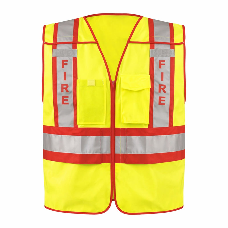 OccuNomix Type P Class 2 Hi-Vis Public Safety Fire Vest, LUX-PSF, view 1 of 5