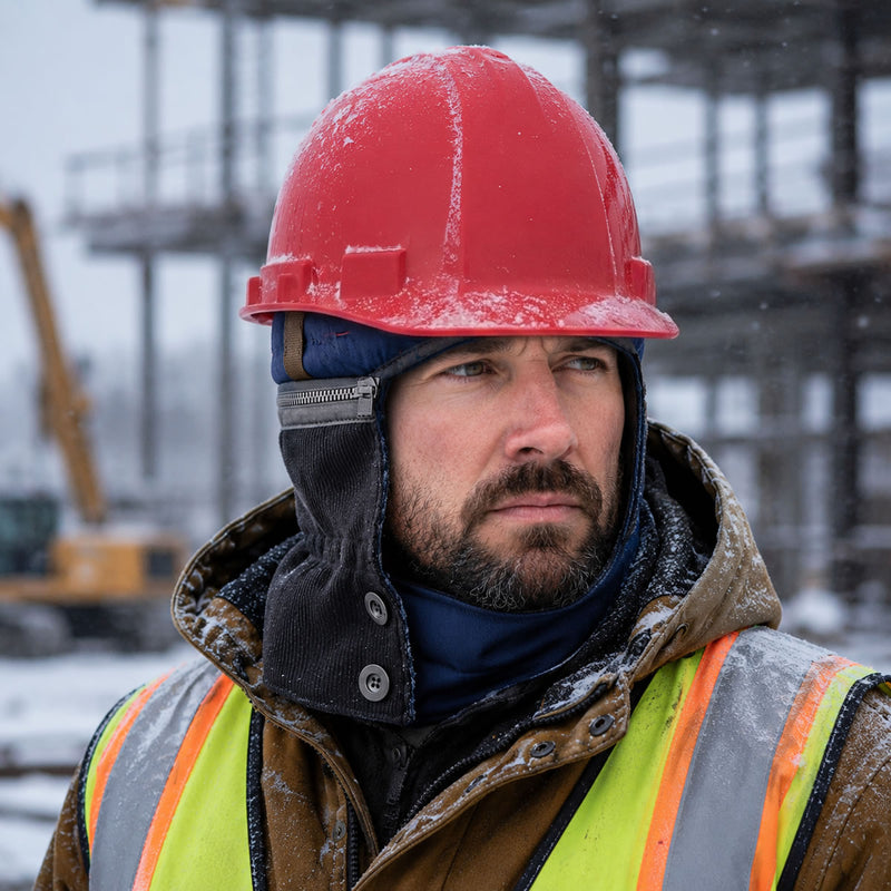 Winter Hard Hat Liner, 2-Piece, Zip off Cap, view 5 of 5