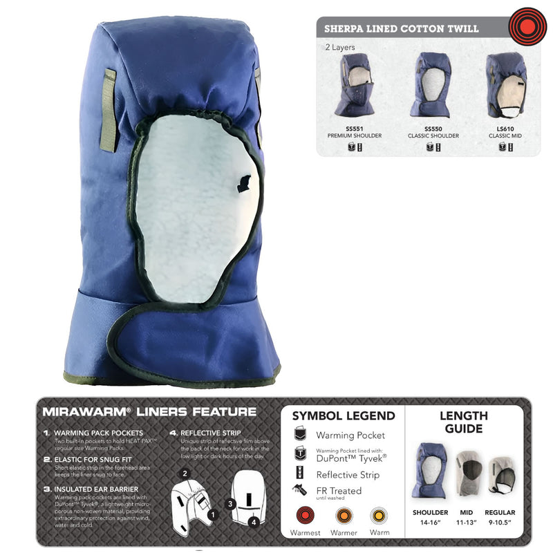 Winter Hard Hat Liner, Sherpa Lined Insulated - SS550, view 2 of 4