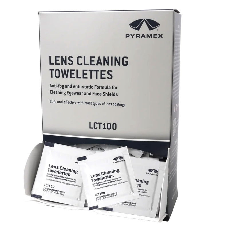 Pyramex LCT100 Lens Cleaning Wipes, Box of 100, view 3 of 4