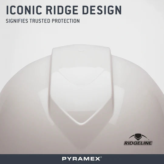 Pyramex Ridgeline Cap Style Hard Hat 4-Point Ratchet Suspension, view 3 of 28