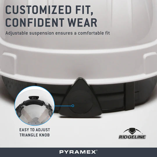 Pyramex Ridgeline Full Brim 4-Point Ratchet Suspension Replacement - HPR541, view 4 of 5
