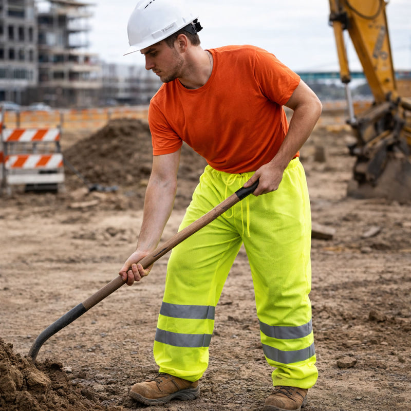 OccuNomix Class E Hi-Vis Mesh Safety Pants, LUX-TEM, view 2 of 4
