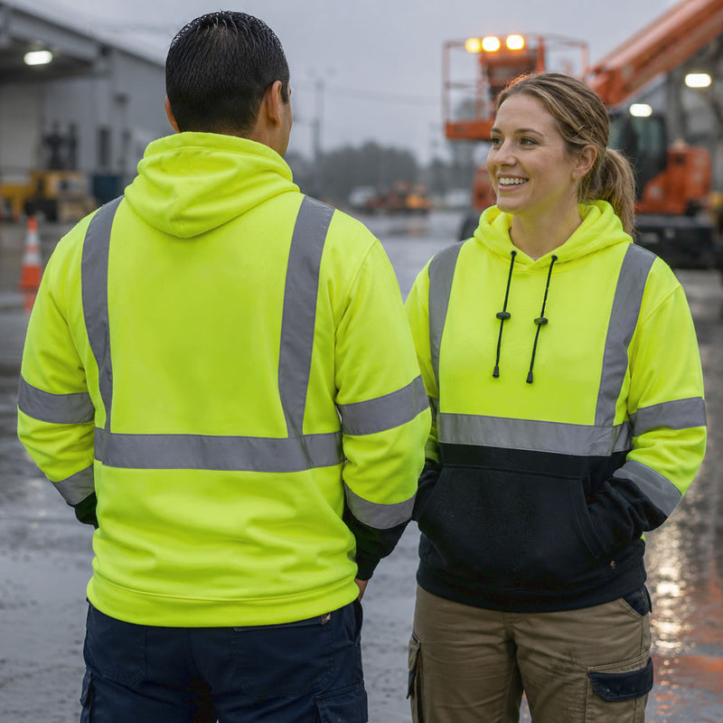 Pyramex RSSH32 Type R Class 3 Hi-Vis Pullover Hooded Sweatshirt, view 4 of 4
