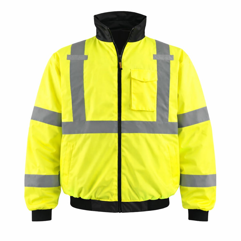 OccuNomix Type R Class 3 Hi-Vis Bomber Jacket, LUX-ETJBJ, view 1 of 3
