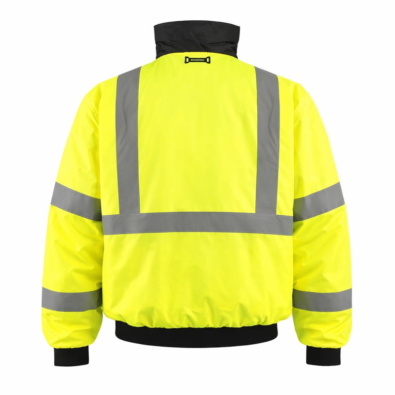 OccuNomix Type R Class 3 Hi-Vis Bomber Jacket, LUX-ETJBJ, view 2 of 3