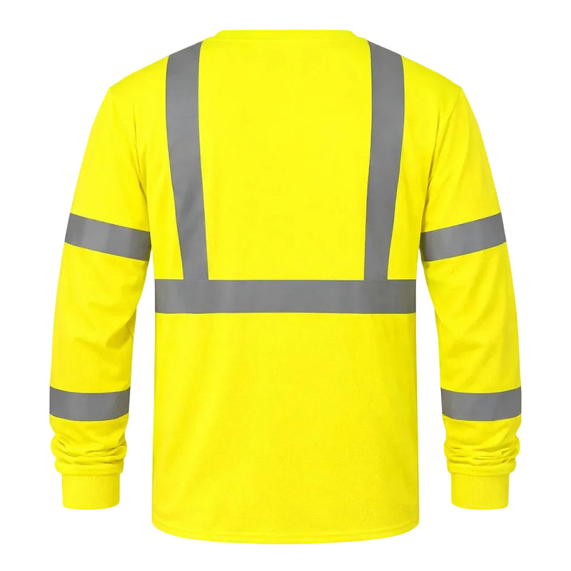 Pyramex RLTS31 Type R Class 3 Hi-Vis Long Sleeve T-Shirt, view 2 of 4