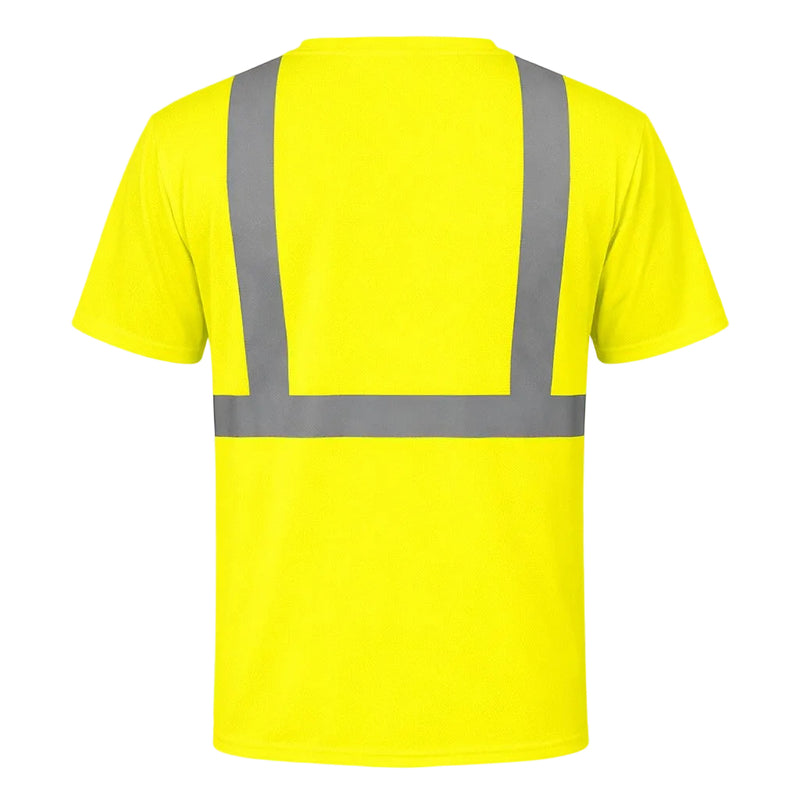 Bundle: 6-Pack Rugged Blue Class 2 Hi-Vis Short Sleeve T-Shirt, view 3 of 9