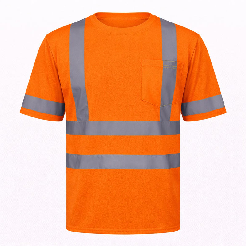 Rugged Blue Type R Class 3 Hi-Vis Wicking Mesh Short Sleeve T-Shirt, view 3 of 10
