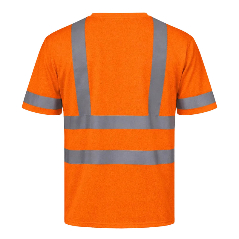 Rugged Blue Type R Class 3 Hi-Vis Wicking Mesh Short Sleeve T-Shirt, view 4 of 10