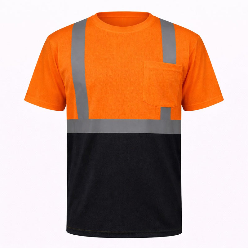 Pyramex RTS21B Type R Class 2 Hi-Vis Black Bottom Short Sleeve T-Shirt, view 4 of 5