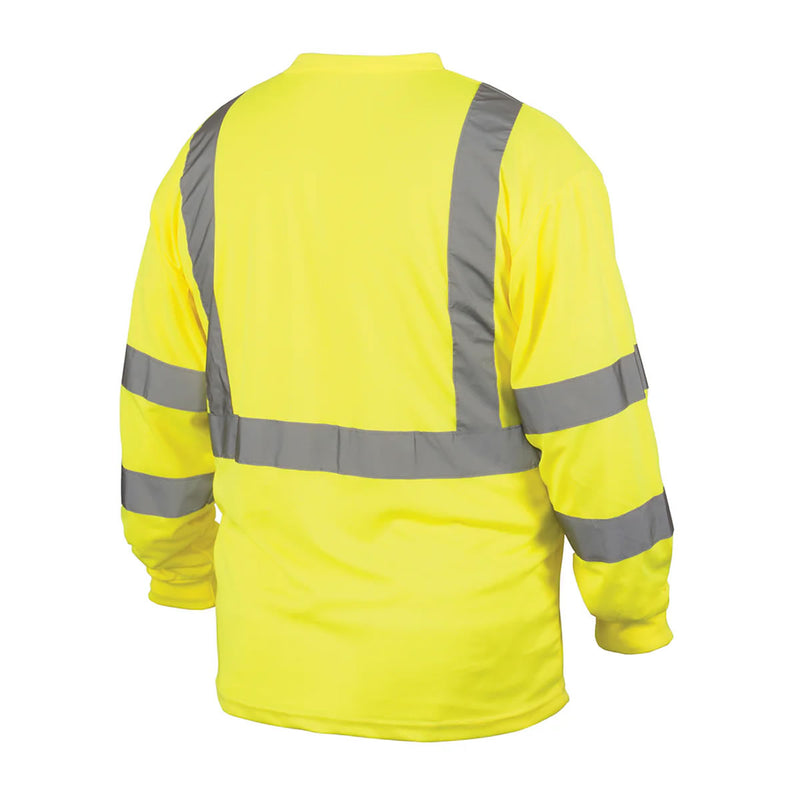 Pyramex RLTS31B Type R Class 3 Hi-Vis Black Bottom Long Sleeve T-Shirt, view 3 of 6