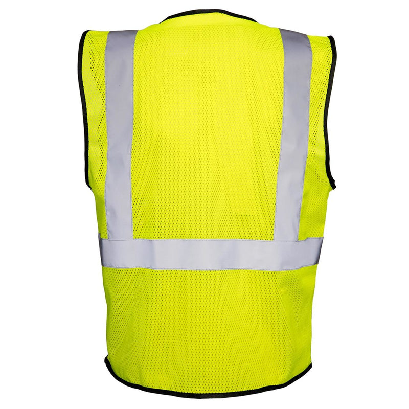 Rugged Blue Type R Class 2 Hi-Vis Economy Mesh Safety Vest, view 2 of 10