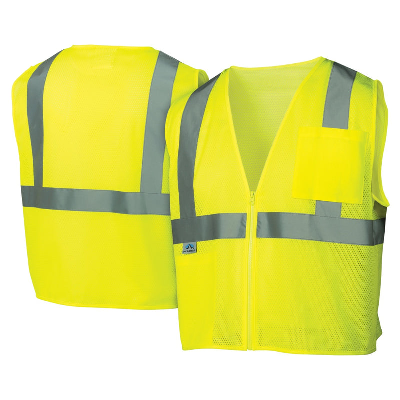 Pyramex RVZ21 Type R Class 2 Hi-Vis Mesh Safety Vest, view 5 of 6