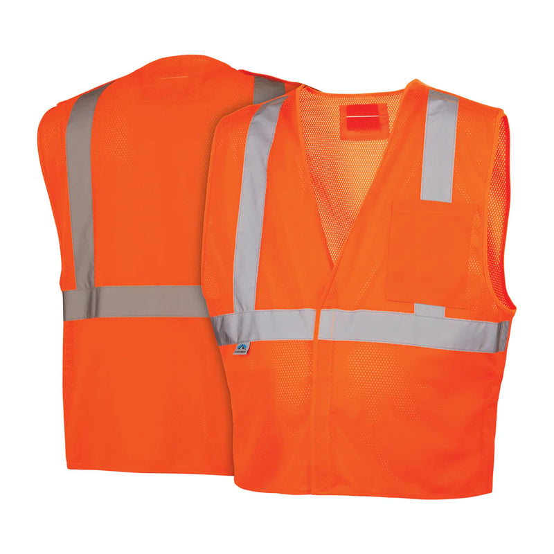 Pyramex RVHL25 Type R Class 2 Hi-Vis Breakaway Mesh Safety Vest, view 5 of 8