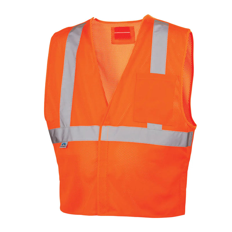 Pyramex RVHL25 Type R Class 2 Hi-Vis Breakaway Mesh Safety Vest, view 6 of 8