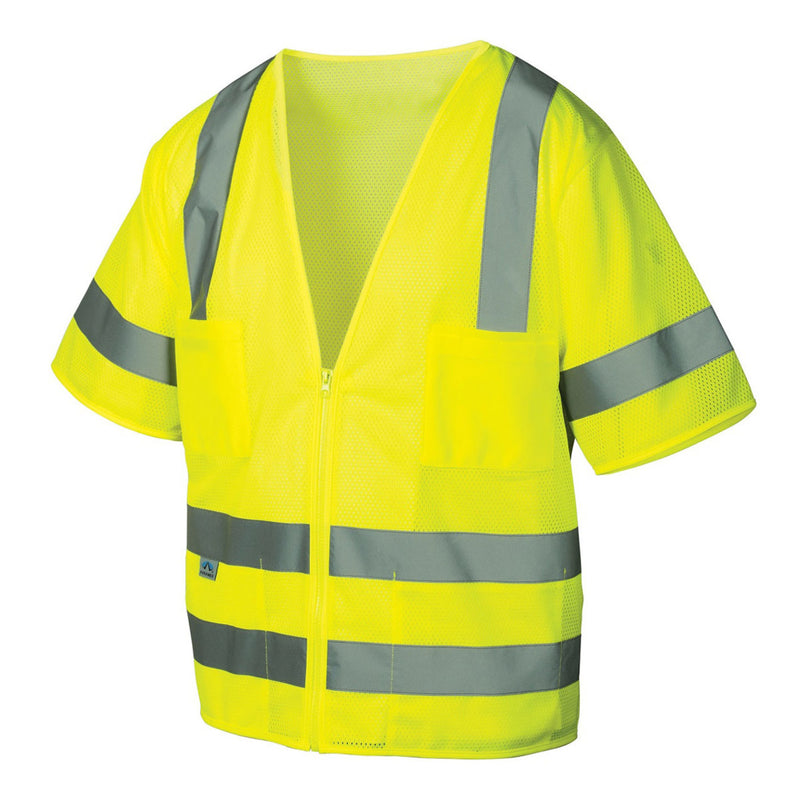Pyramex Safety RVZ31 Type R Class 3 Hi-Vis Mesh Safety Vest, view 1 of 6