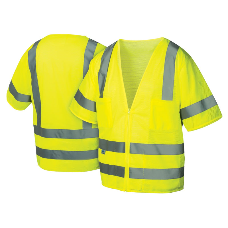 Pyramex Safety RVZ31 Type R Class 3 Hi-Vis Mesh Safety Vest, view 5 of 6