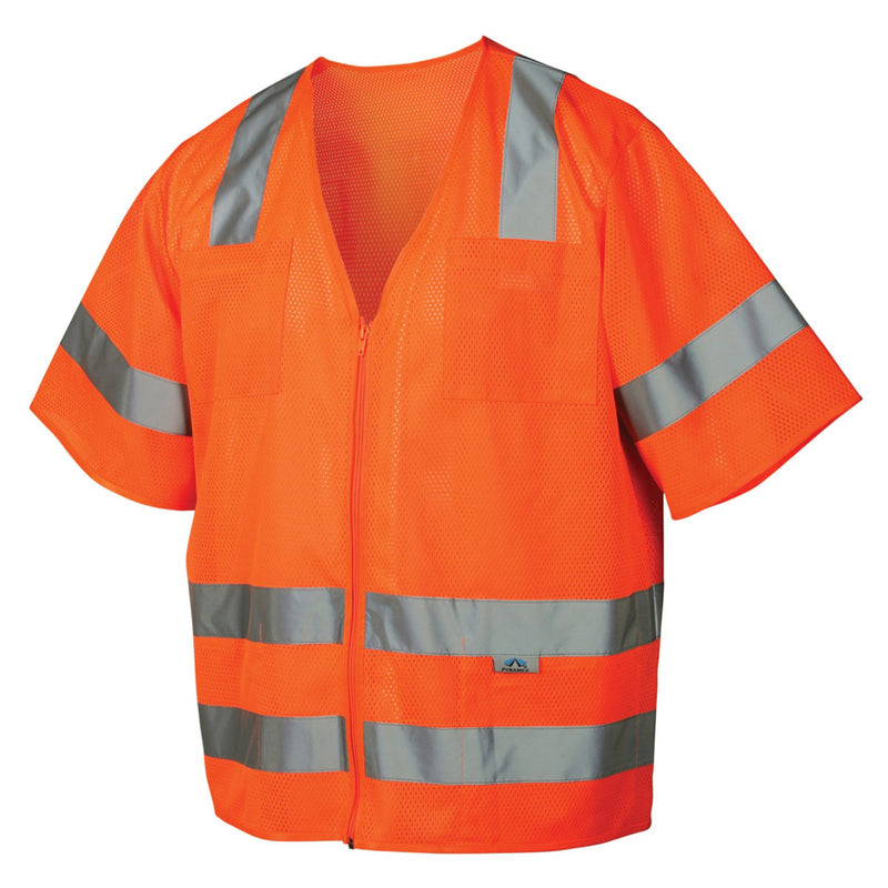 Pyramex Safety RVZ31 Type R Class 3 Hi-Vis Mesh Safety Vest, view 3 of 6