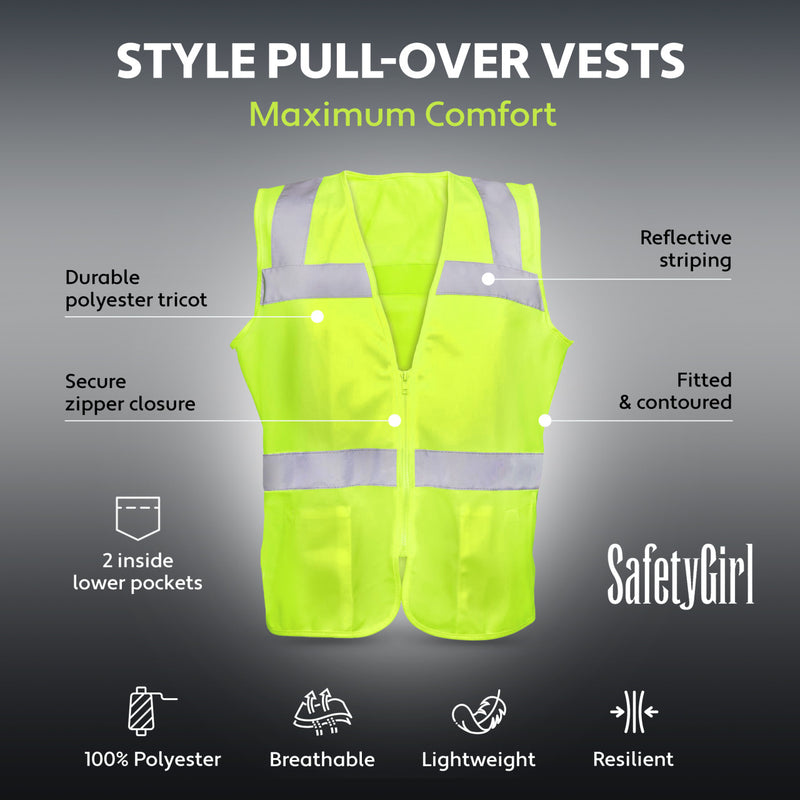 Safety Girl Women's Type R Class 2 Hi-Vis Safety Vest, view 6 of 8