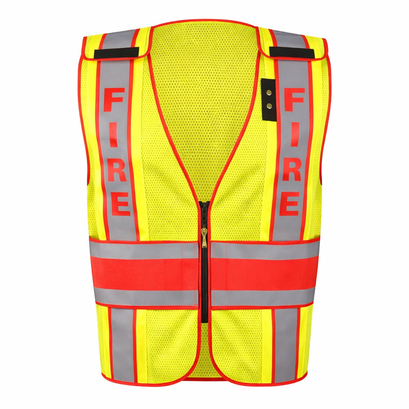OccuNomix Type P Class 2 Hi-Vis Fire Mesh Back Public Safety Vest, LUX-DPSF-DOR, view 1 of 3