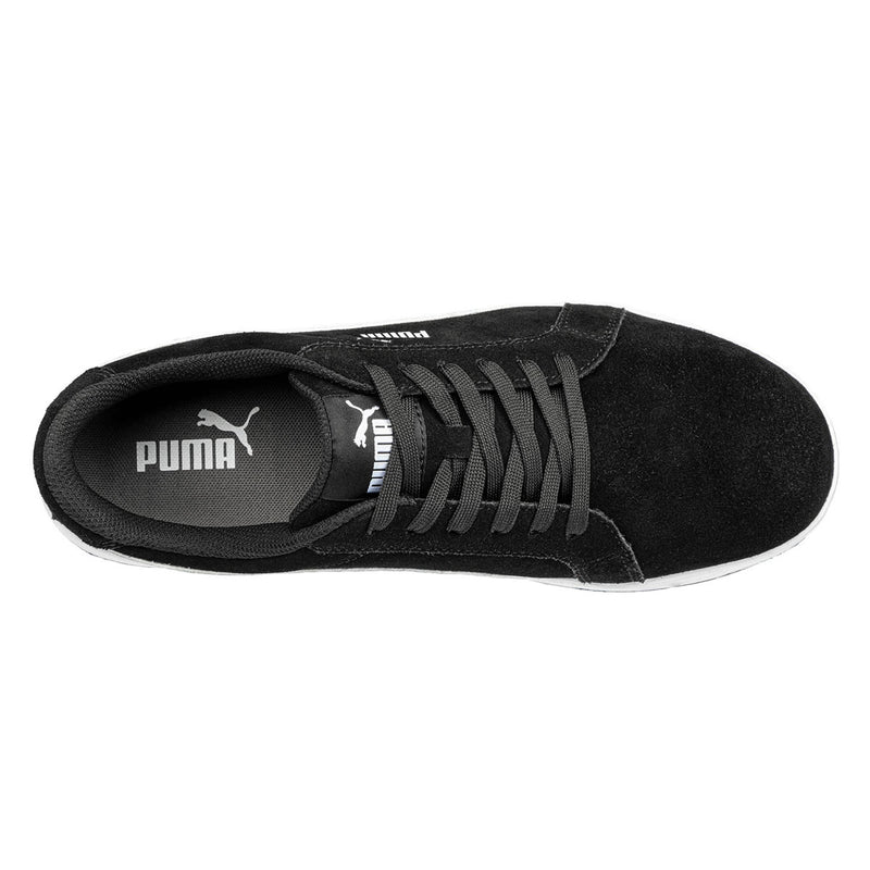 Puma Safety Men's Icon Suede Low EH Composite Toe Shoes, 640115, Black/White, view 3 of 5