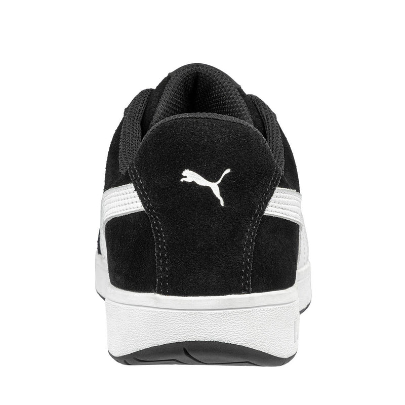 Puma Safety Men's Icon Suede Low EH Composite Toe Shoes, 640115, Black/White, view 4 of 5