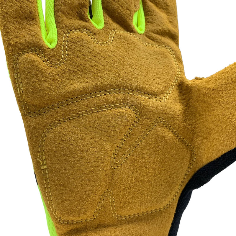 Pyramex GL104HT A1 Cut Resistant Work Gloves, Hi-Vis Green/Black, view 4 of 7