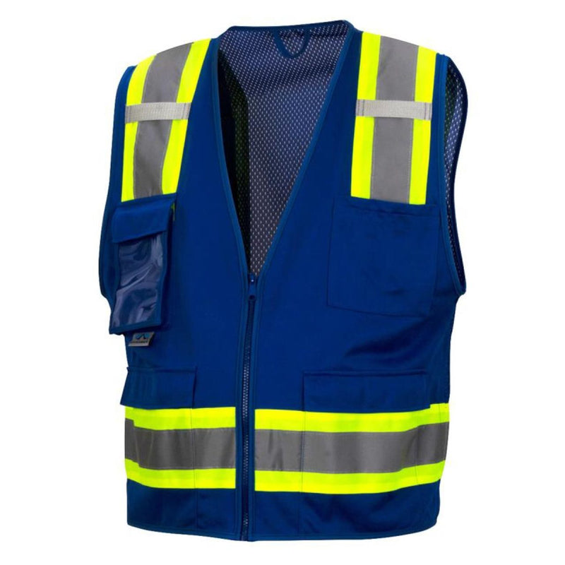 Pyramex RVZ24CP Type R Class 2 Hi-Vis Mesh Back Safety Vest, view 10 of 16