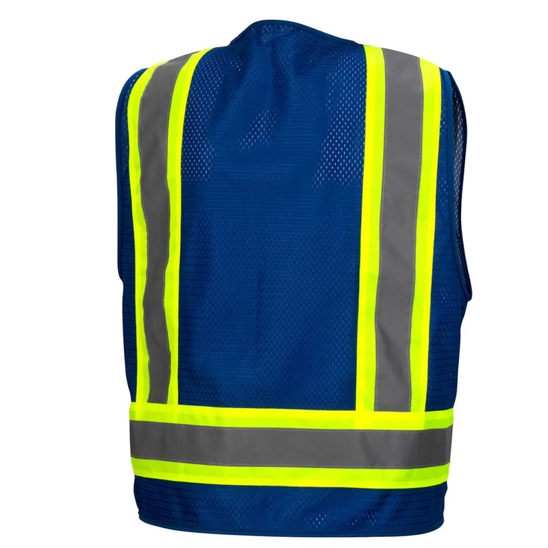 Pyramex RVZ24CP Type R Class 2 Hi-Vis Mesh Back Safety Vest, view 9 of 16