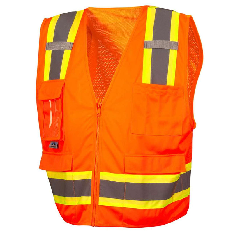 Pyramex RVZ24CP Type R Class 2 Hi-Vis Mesh Back Safety Vest, view 6 of 16