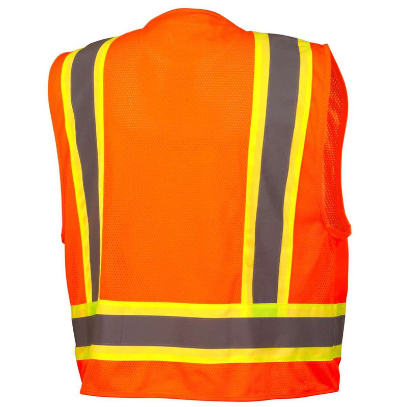 Pyramex RVZ24CP Type R Class 2 Hi-Vis Mesh Back Safety Vest, view 7 of 16
