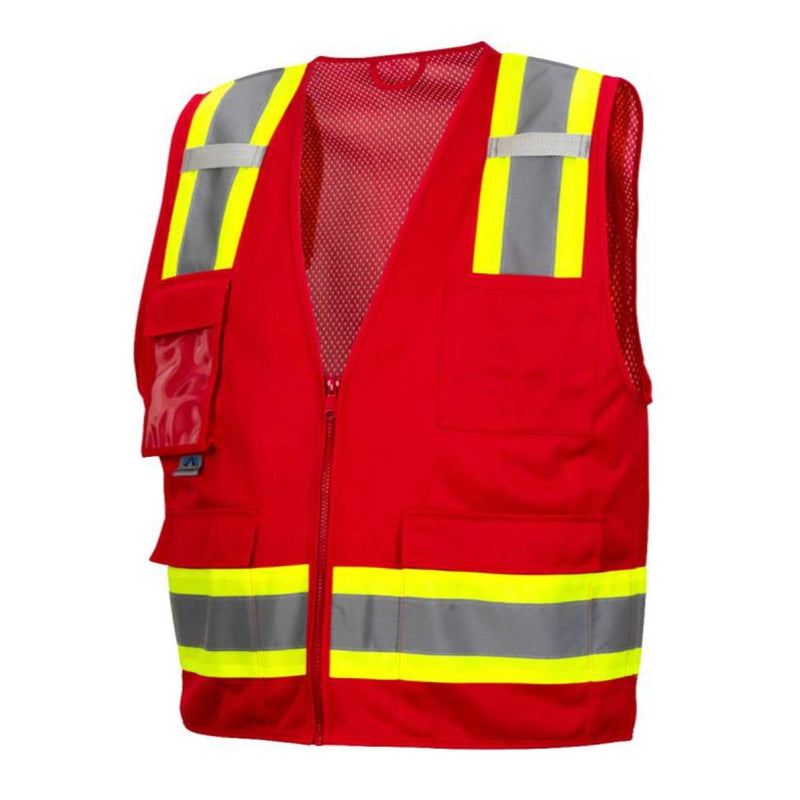 Pyramex RVZ24CP Type R Class 2 Hi-Vis Mesh Back Safety Vest, view 11 of 16