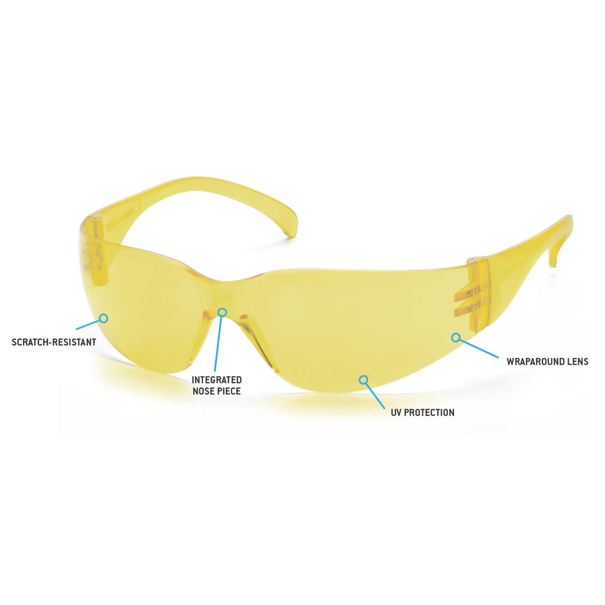 Economy Small Frame Safety Glasses, Amber Lens - S4130SN Economy Small Frame Safety Glasses, Amber Lens - S4130SN