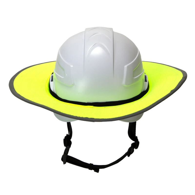 Pyramex Ridgeline Sun Shade, Hi-Vis Lime, view 3 of 5