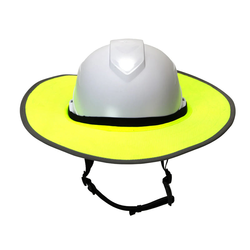 Pyramex Ridgeline Sun Shade, Hi-Vis Lime, view 4 of 5