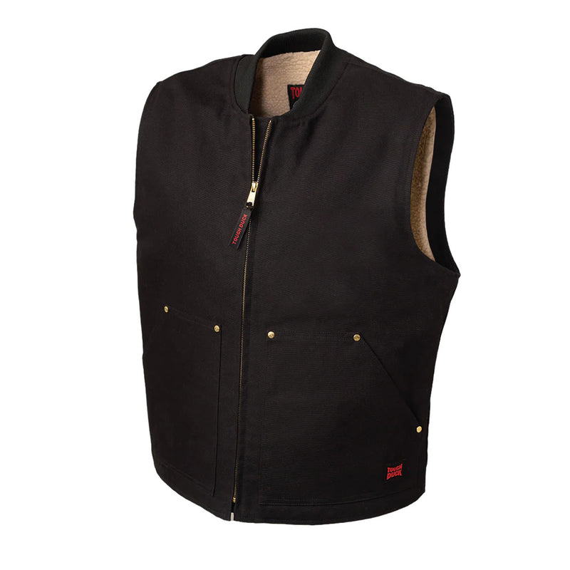 Tough Duck WV06 Men's Duck Sherpa Lined Vest, view 5 of 7