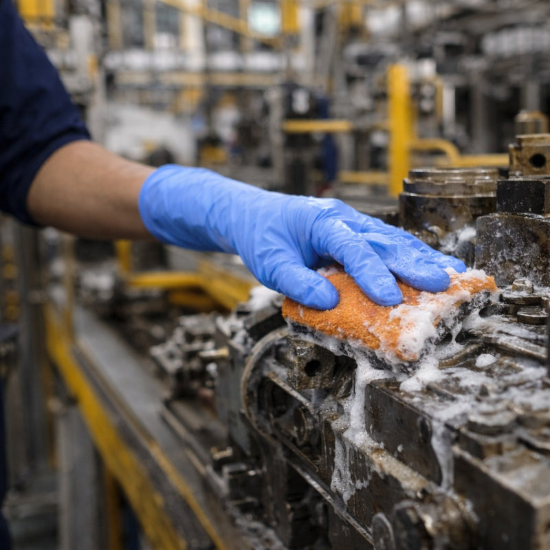 UMBO Niflex45 Nitrile Disposable Gloves, 4.5 mil, Blue, Box of 100, view 4 of 9