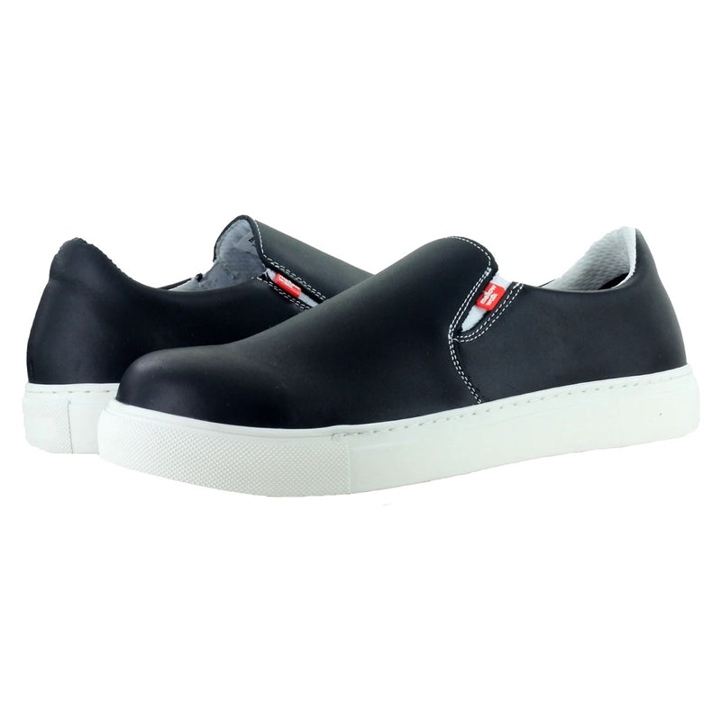 Mellow Walk Women's Jessica Slip-On SD Steel Toe Shoes, 482072, Black, view 6 of 7