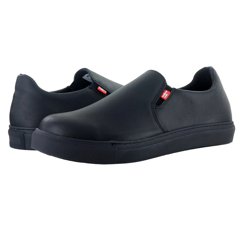 Mellow Walk Women's Jessica Slip-On ESR/EH Steel Toe Shoes, 482339, Black, view 5 of 7