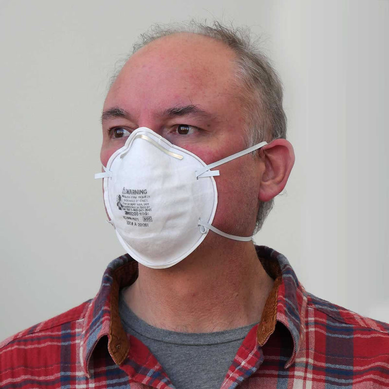 3M 8200 N95 Industrial Respirator, USA Made, White, view 4 of 4