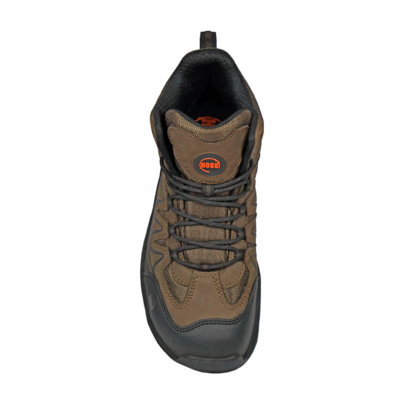 Hoss Eric Hi Aluminum Toe Boots, 50239, Brown, view 7 of 8