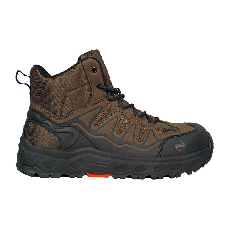 Hoss Eric Hi Aluminum Toe Boots, 50239, Brown, view 4 of 8