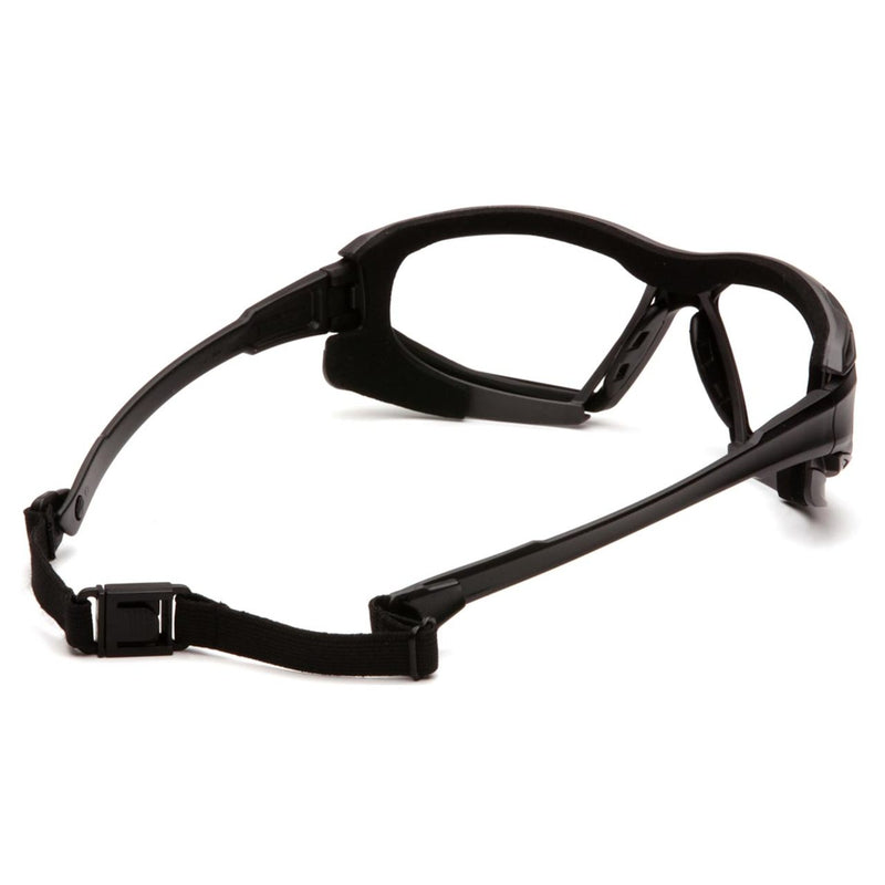 Pyramex Highlander Plus Foam Padded Sealed Safety Glasses, Black/Gray Frame, view 5 of 10