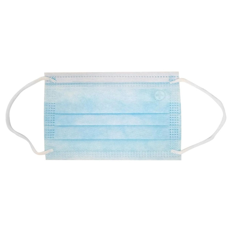 Altor Safety Kids Disposable Face Mask 52212, 3-Ply ASTM Level 2, USA Made, Blue, Box of 50, view 2 of 3